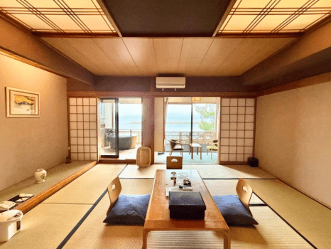 夫婦露天風呂の宿  吟松  【禁煙】＜陶器型露天風呂付き＞海側３階和室12.5畳