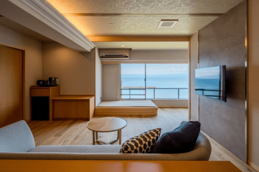 夫婦露天風呂の宿  吟松  半露天風呂付き洋室 ～汀乃音～