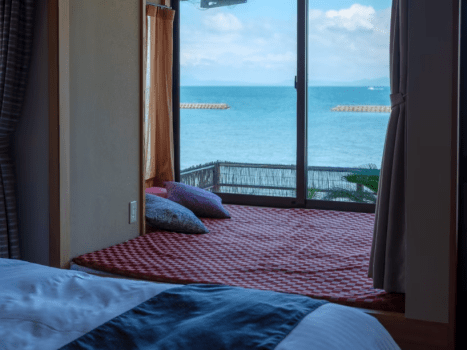 夫婦露天風呂の宿  吟松  【禁煙】＜岩露天風呂付き＞海側２階和洋室５畳+ツイン+まどろみ