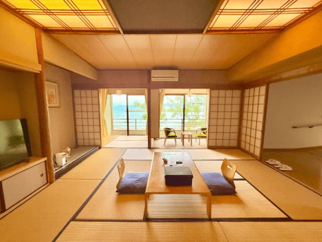 夫婦露天風呂の宿  吟松  【禁煙】＜準バリアフリー＞海側２階和洋室12.5畳＆ツイン