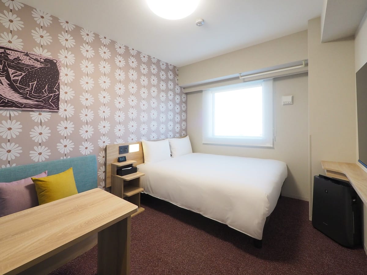 たびのホテル石狩 ダブルルーム　洗濯機＆電子レンジ付