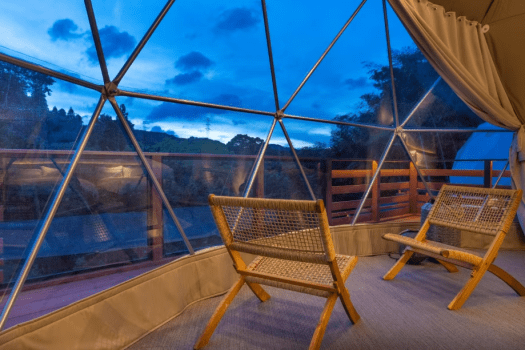 グランピング五感 【Jrスイート】134平米<デッキ付き>パノラマドーム
