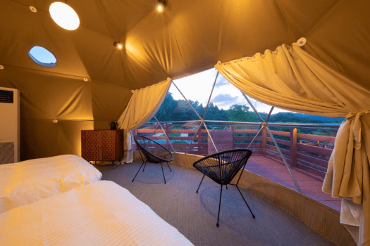 グランピング五感 【スタンダード】96平米<デッキ付き>パノラマドーム