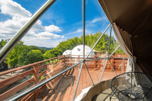 グランピング五感 【スタンダード】96平米<デッキ付き>パノラマドーム