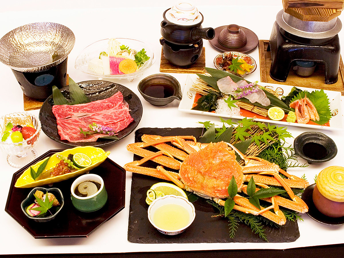 旅亭 山の井 鯛としまね和牛しゃぶしゃぶ＋姿蟹会席