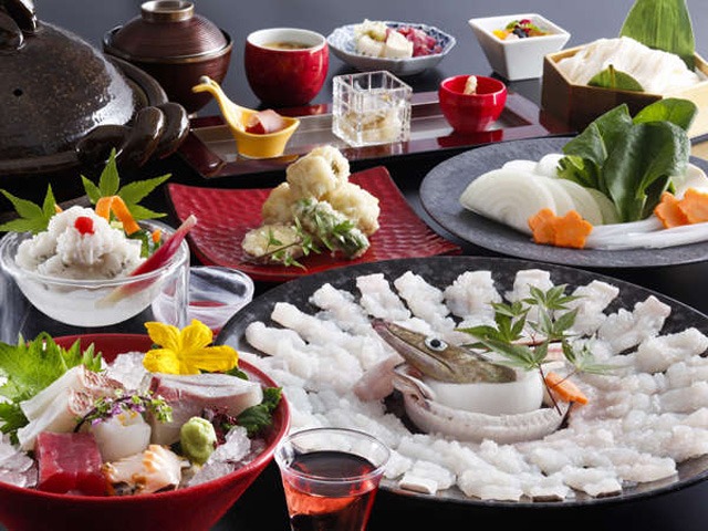 夢海游 淡路島 【早得21】【個室料亭】《本場淡路島で味わう夏の味覚》淡路鱧と淡路牛を味わう特別会席