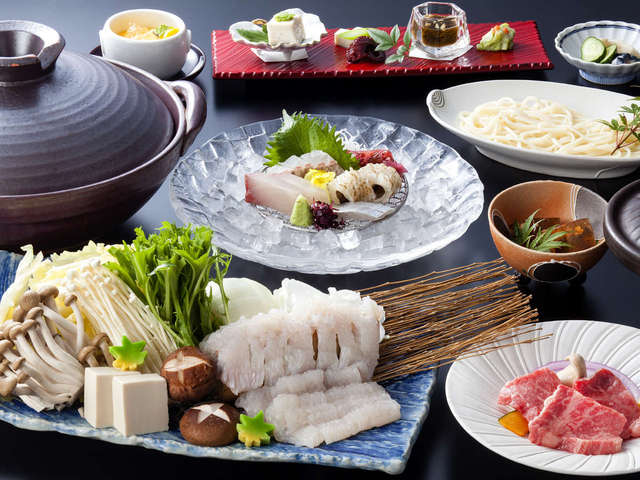 淡路夢泉景 錦秋鱧と秋の旬菜を味わう味覚会席★淡路牛や紅葉鯛ほか山海の幸とともに(お食事会場)