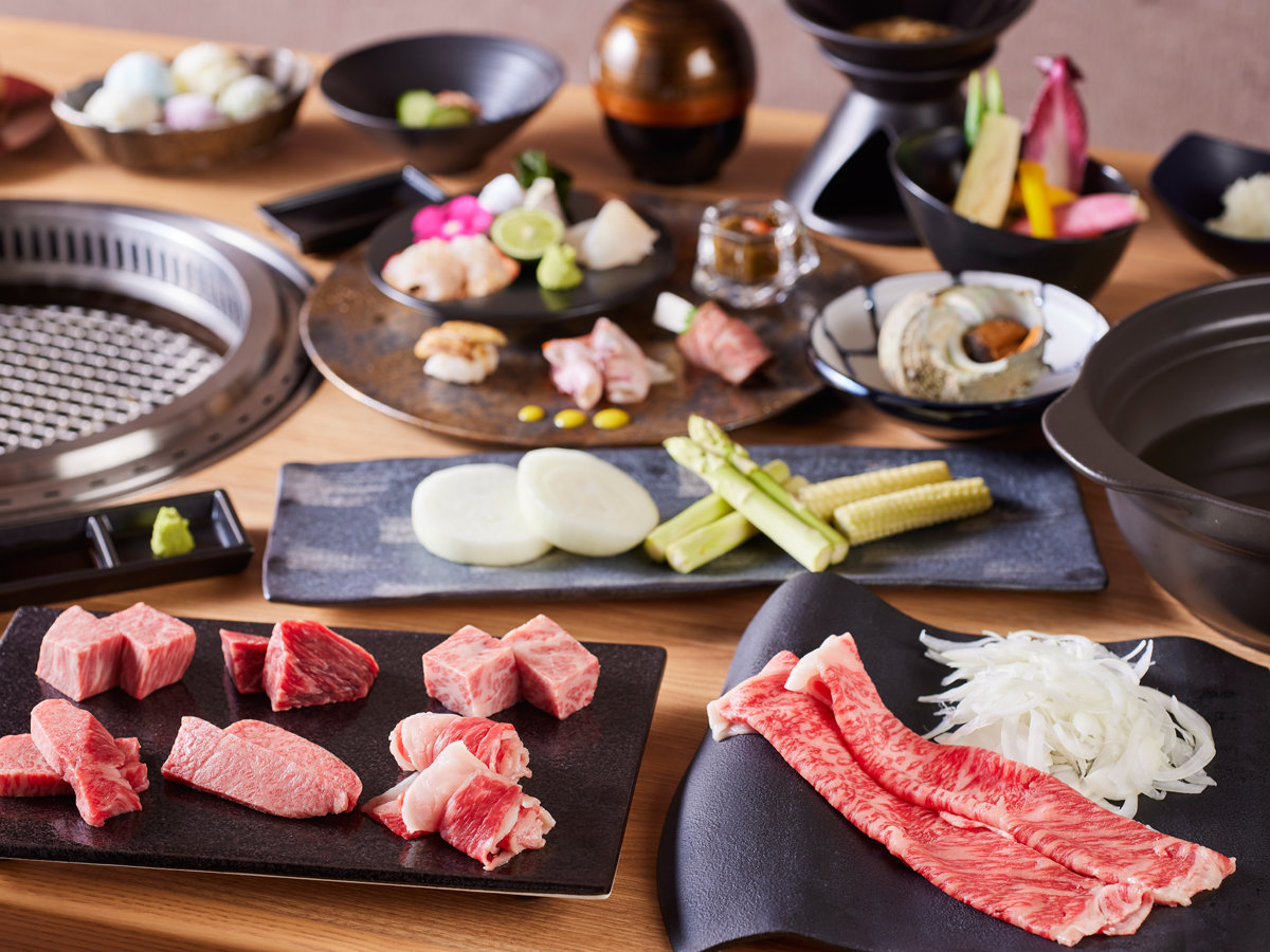 淡路夢泉景 淡路焼肉割烹「琥珀」/淡路牛炭火焼肉と島の旬魚を味わう特選コース