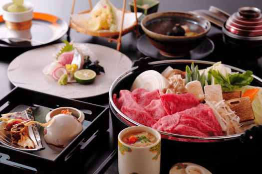 Hotel 侑楽 京八坂 【二食付】国産黒毛和牛すき焼き懐石ディナー（グループホテルで夕食/送迎有）（DP）