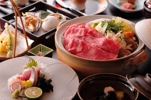 Hotel 侑楽 京八坂 【二食付】国産黒毛和牛しゃぶしゃぶ鍋懐石ディナー（グループホテルで夕食/送迎有）（DP）