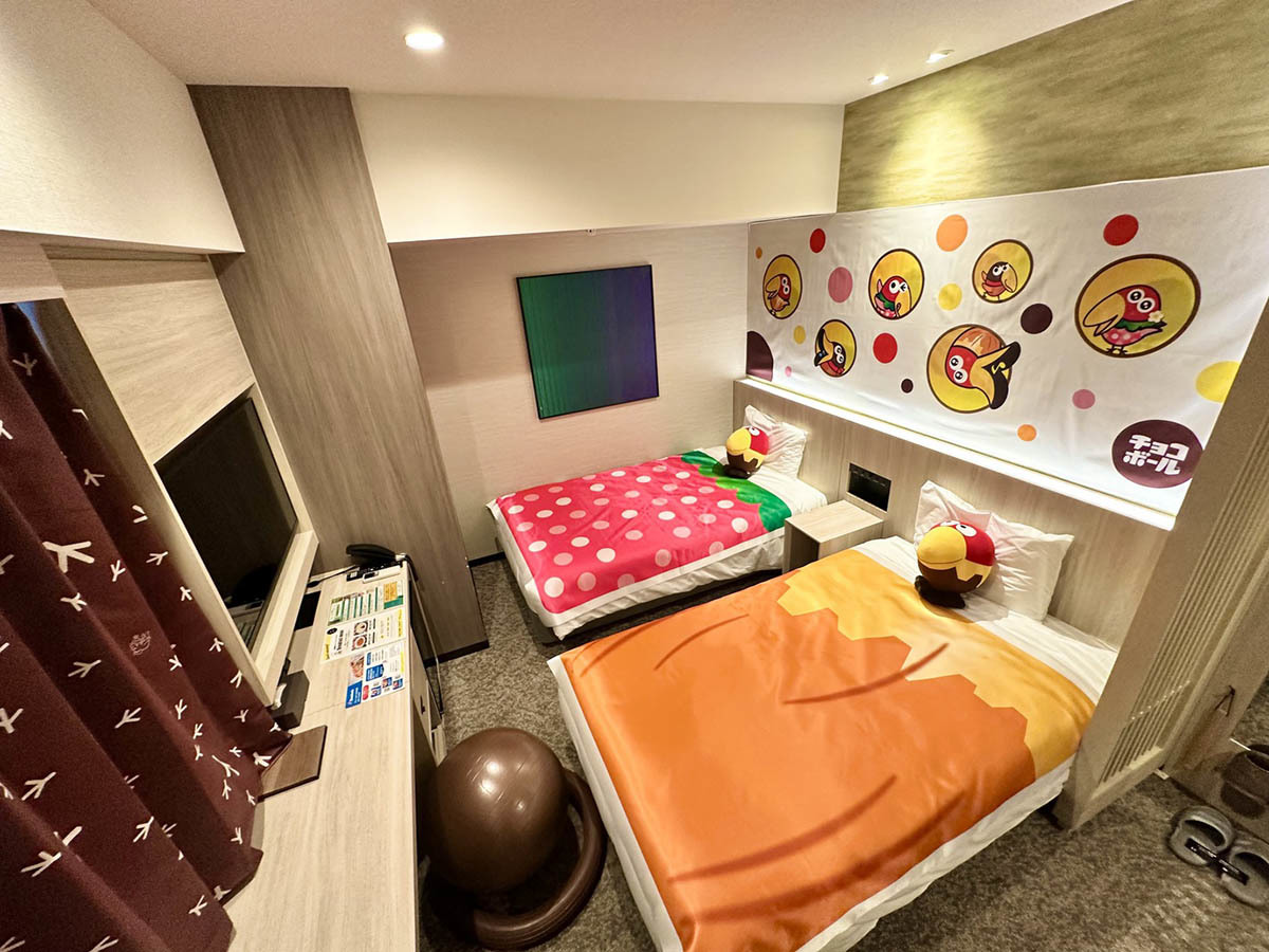 変なホテル 仙台 国分町 キョロちゃんの【チョコボールルーム】に泊まろう！！ 素泊まり　