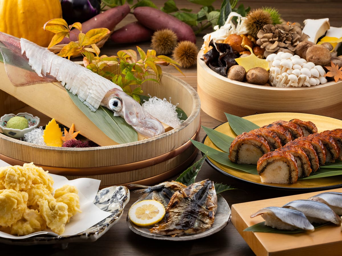 ホテル桜 嬉野 ゆったりステイ12:00アウトプラン【佐賀を食べ尽くす秋の味覚祭】呼子イカ&鰻&佐賀牛の豪華ビュッフェ♪ライブキッチン・飲み放題付!