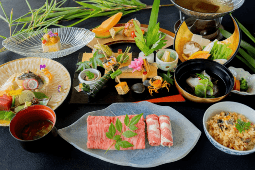 海の旅亭おきなわ名嘉真荘 【スタンダード・夕朝食付】県産和牛と沖縄×北海道の恵みを味わう特選名嘉真会席プラン【D】/大浴場付
