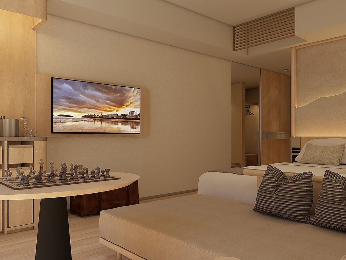 亀の井ホテル 筑波山 ハリウッドツイン　パノラマビュー（シャワーブース付）