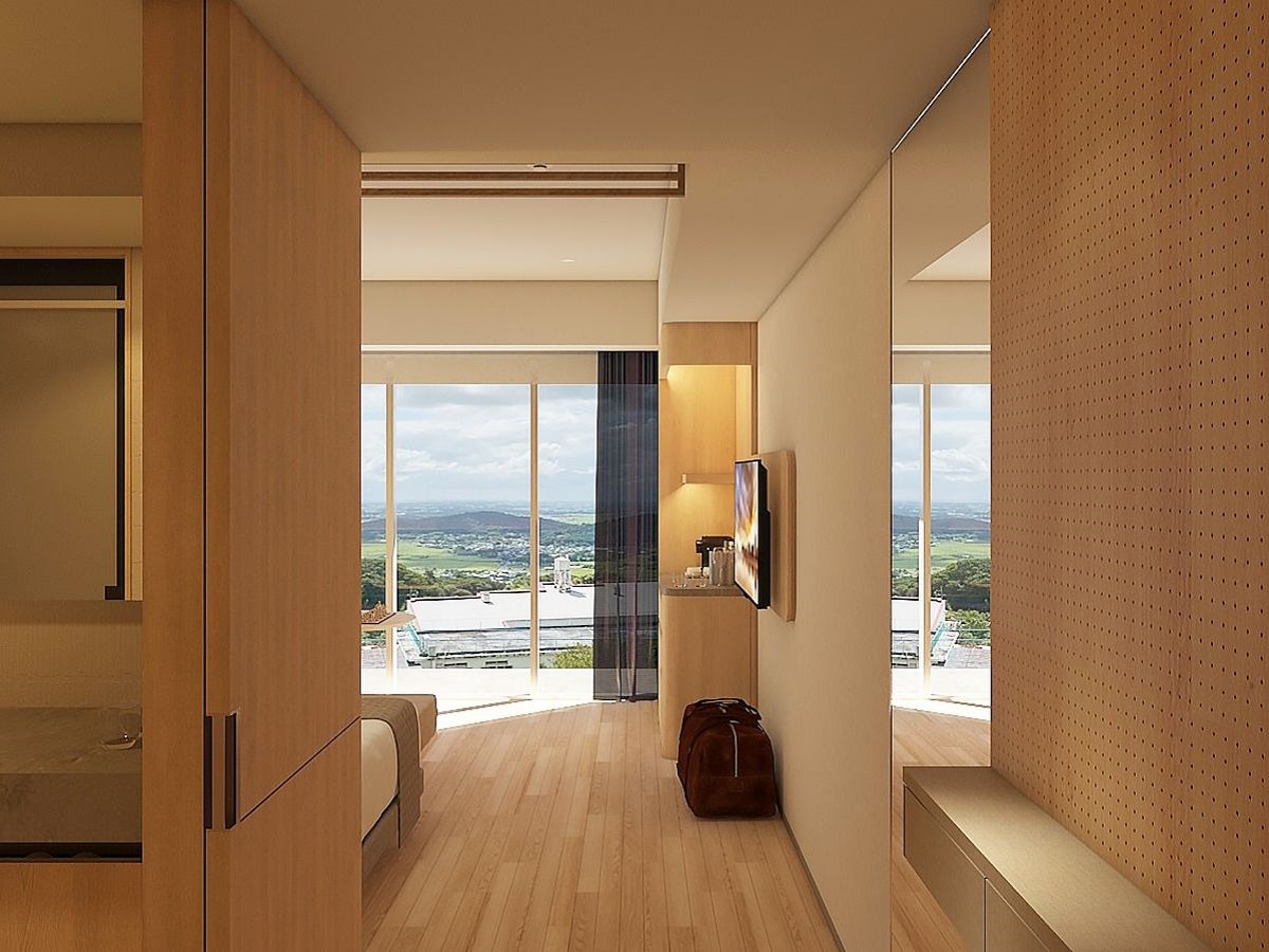 亀の井ホテル 筑波山 ハリウッドツイン　パノラマビュー（シャワーブース付）