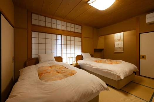 まつさき 上質空間【鳳凰棟】特別室ベット付（12.5畳+10畳+3畳+広縁+バルコニー）／温泉露天+内湯付