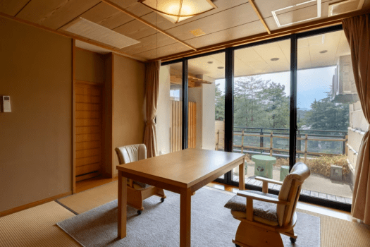 まつさき 上質空間【鳳凰棟】標準室(12.5畳+6畳+バルコニー)/温泉露天+内湯付