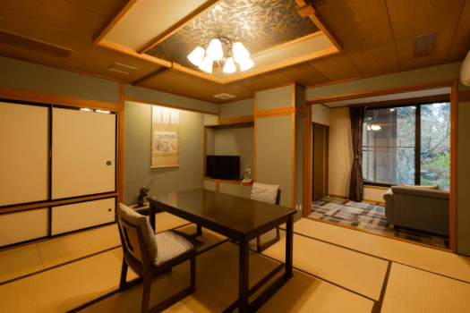 まつさき 【本館桃山庵】≪侘助の間≫和洋室(和室12.5帖+洋室17㎡)/温泉半露天付