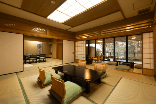 まつさき 上質空間【鳳凰棟】特別室（12.5畳+10畳+3畳+広縁+バルコニー）／温泉露天+内湯付