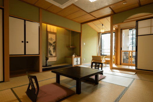まつさき 【本館瑞雲棟】和室12畳+広縁3畳程／温泉半露天付