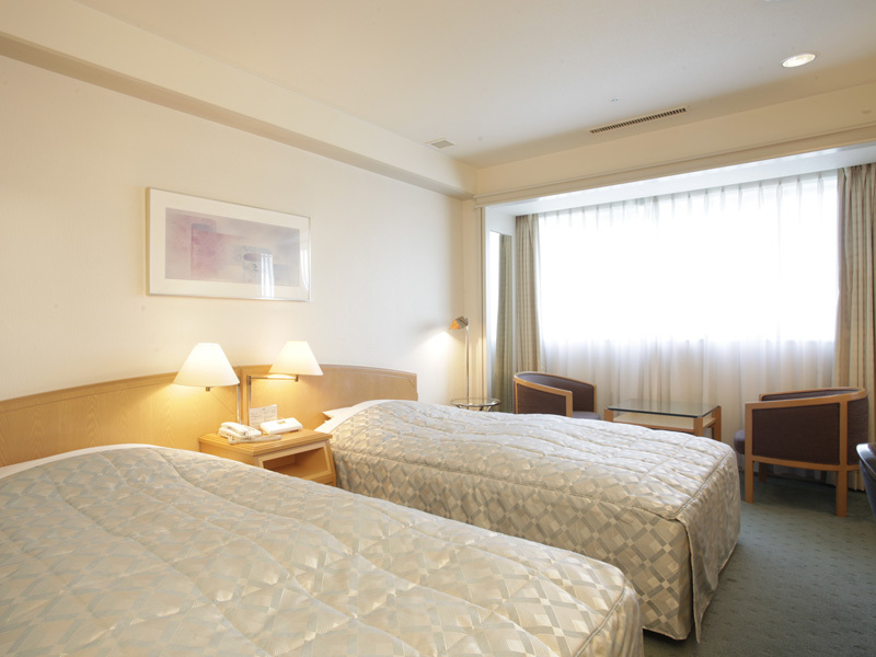 ジャスマックプラザホテル ［本館］ツイン【喫煙】◆25㎡◆ベット幅110㎝