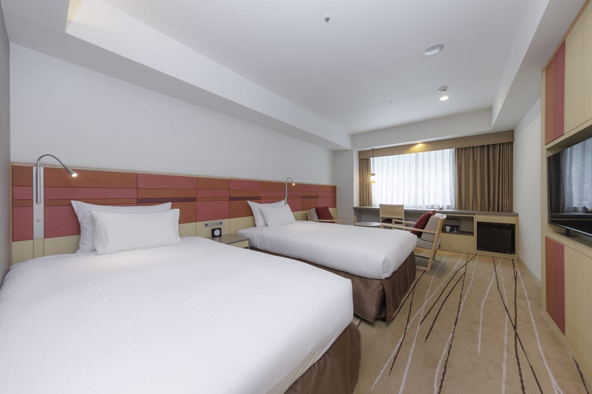 JR九州ホテルブラッサム博多中央 ◇禁煙◇デラックスツイン 1名