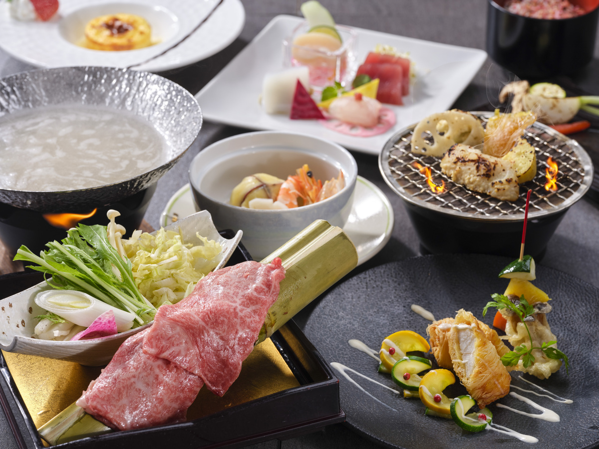 亀の井ホテル 潮来 【土地の恵み会席】新鮮な海の幸や洋食シェフが作る本格ビーフシチューが味わえる当ホテル一押し会席料理