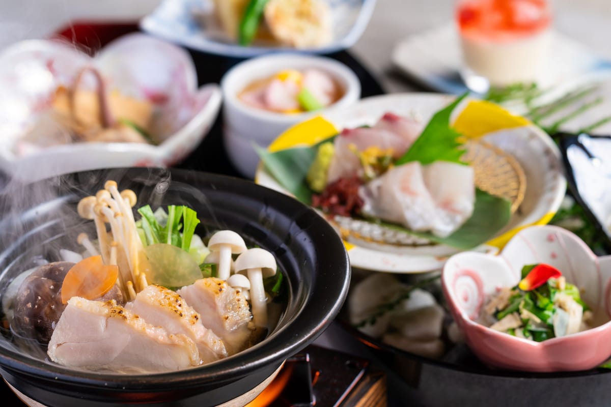 亀の井ホテル 玄界灘 【季節の会席】旬彩鍋と玄界灘の海幸を少しずつ愉しむ会席