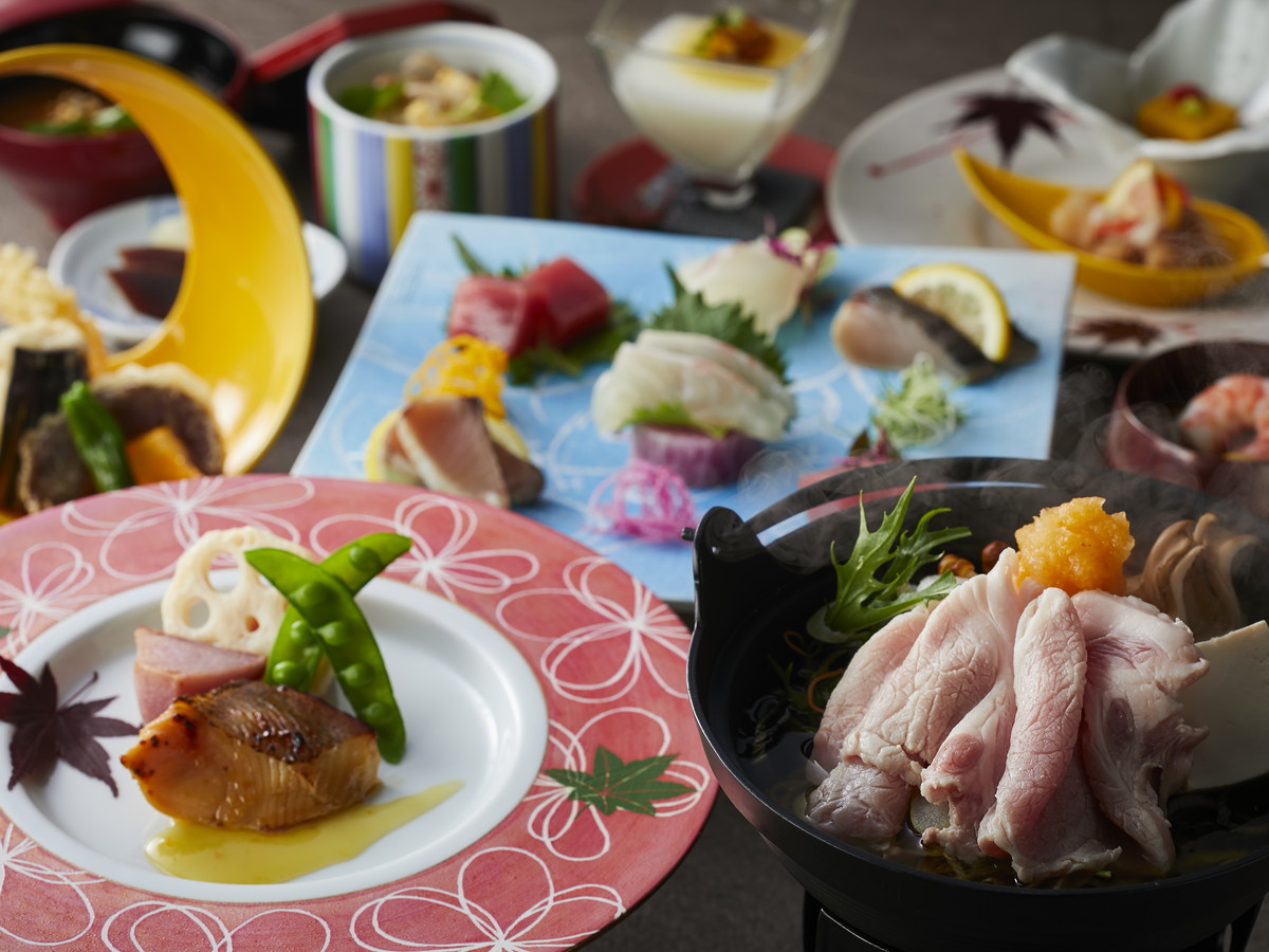 亀の井ホテル 奈良 【季節の会席】大和ポークと大和肉鶏の饗宴を楽しむ会席