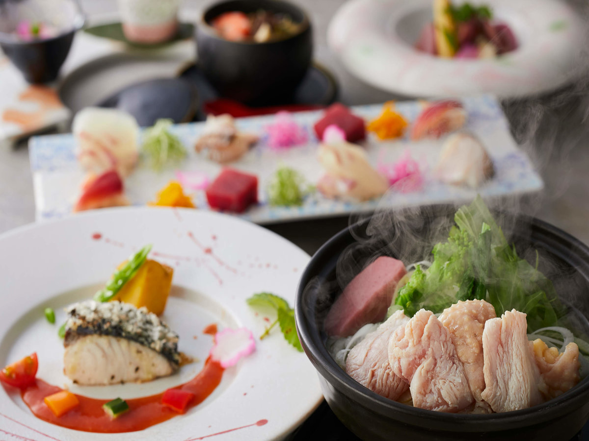 亀の井ホテル 奈良 【季節の会席】大和ポークと大和肉鶏の饗宴を楽しむ会席