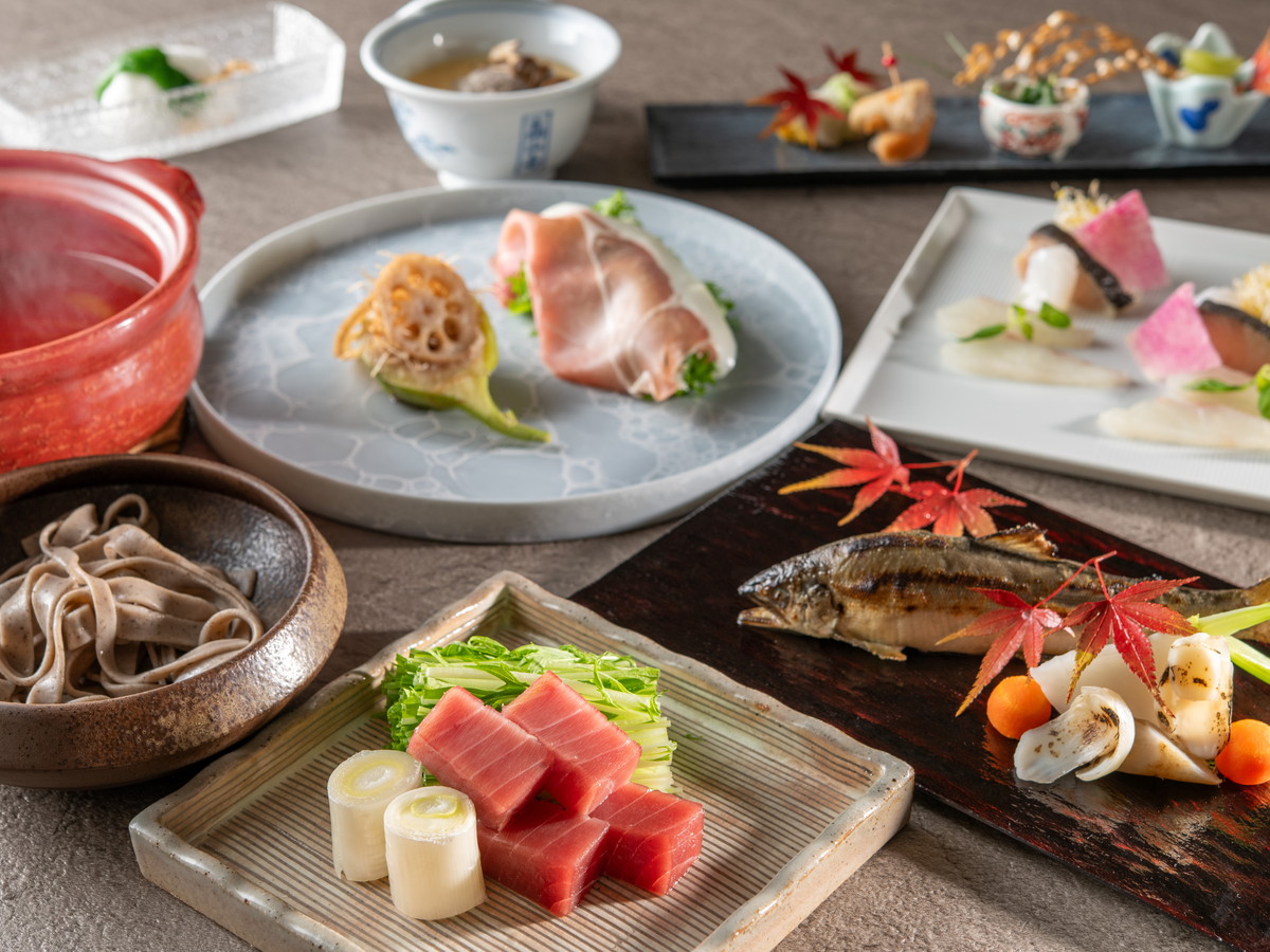 亀の井ホテル 青梅 【土地の恵み会席】料理長厳選食材と江戸ねぎま鍋を愉しむ