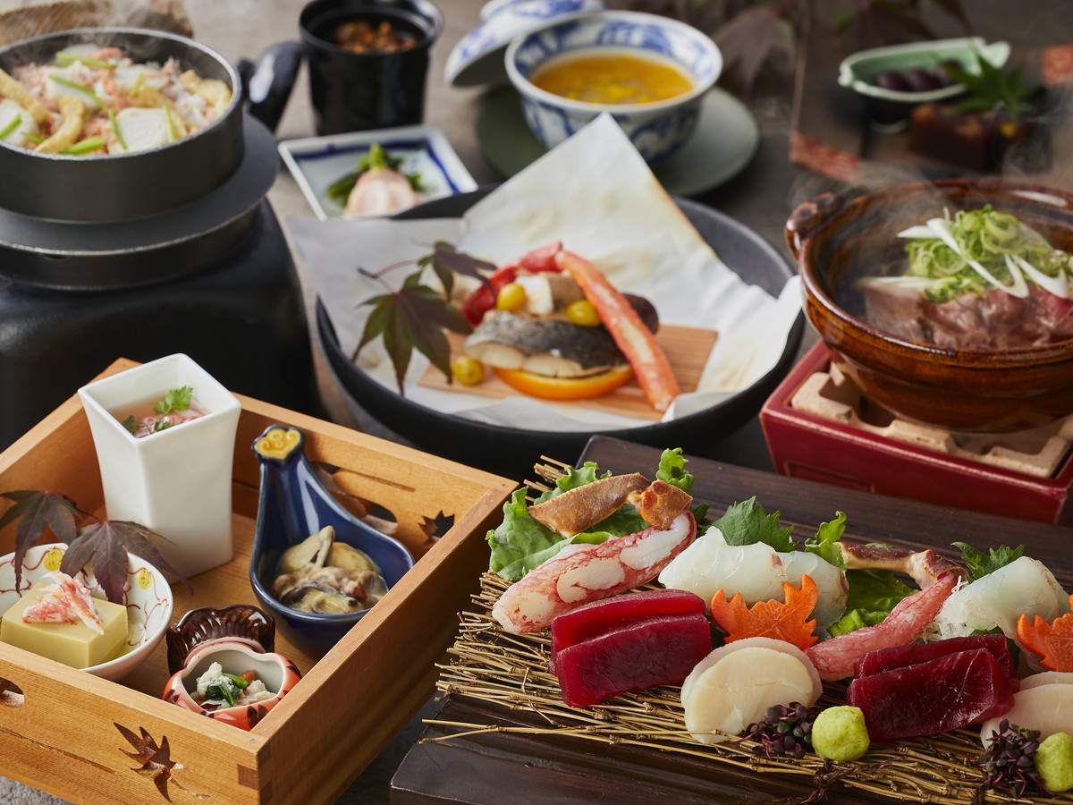 亀の井ホテル 富田林 【土地の恵み会席】カニと旬の味覚を楽しむ会席