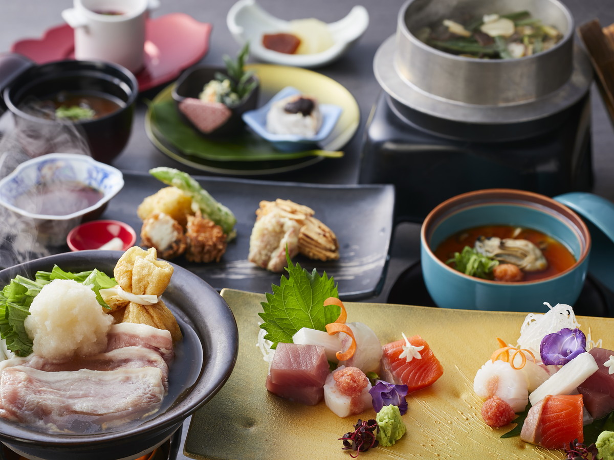 亀の井ホテル 大和平群 【季節の会席】万葉の地で大和ポークと海の幸を味わう