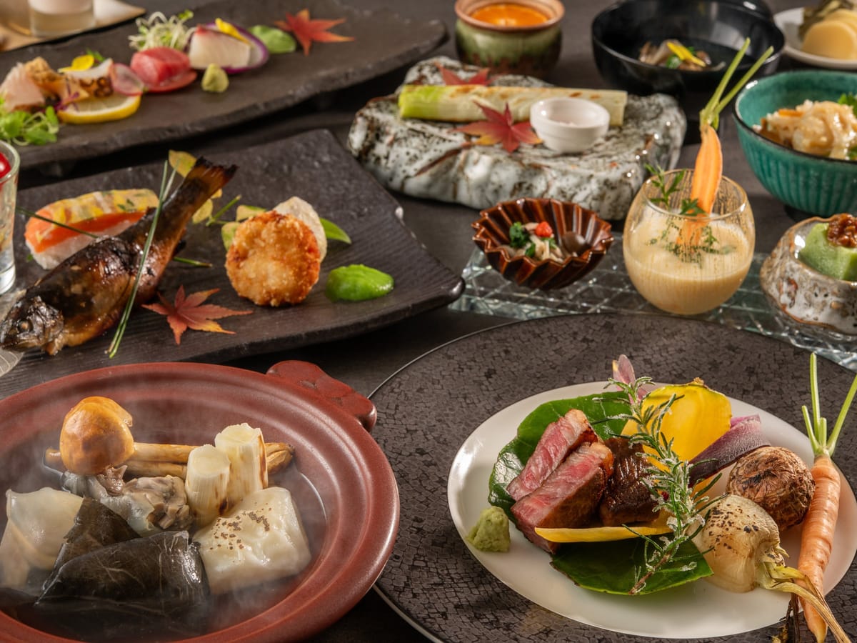 亀の井ホテル 長瀞寄居 【特別会席】春爛漫 ローズの香りとともに、地元食材を堪能する会席