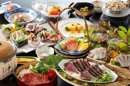 城西館 【迷ったらコレ!】鰹の藁焼きタタキはもちろん!豪快な皿鉢料理や土佐の珍味を味わう基本プラン