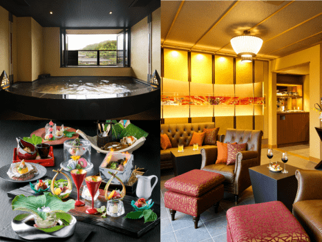 金沢湯涌温泉　百楽荘 ◆完全豪華主義◇6大特典プラン◆満ち足りた贅を楽しむ「個室食事＆貸切風呂＆ワンドリンク＆レイトアウト」