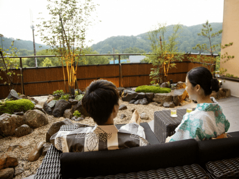 金沢湯涌温泉 百楽荘 ◆カップルプラン◆~大人の湯の贅を愉しむ~3大特典付『貸切露天&個室食事&レイトアウト』