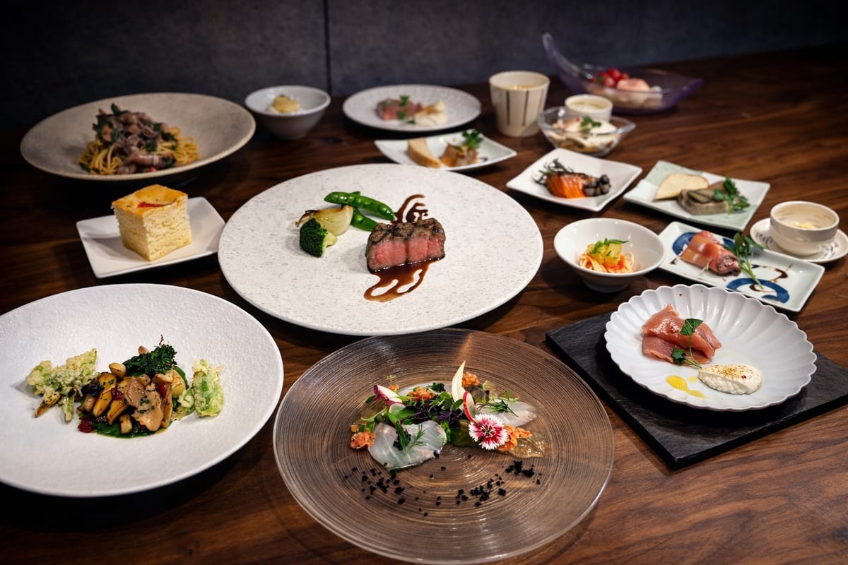 強羅温泉 雪月花別邸 翠雲 【夕食は和洋折衷】「翠雲」×「箱根鮨処 然 -ZEN-」で味わう至極のイタリアン～1泊2食付きプラン