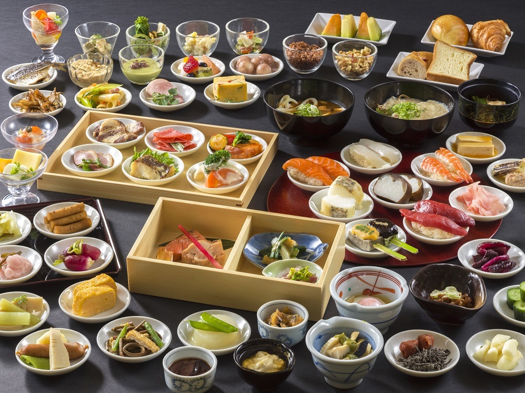 京都 梅小路 花伝抄 ★【スタンダード】<朝食>和洋豊富な約80種類のバイキングメニュー★天然温泉&5つの貸切露天風呂が無料