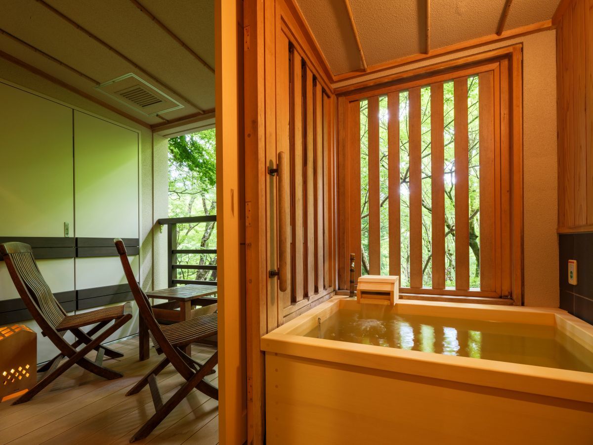 箱根小涌谷温泉 水の音 【温泉露天風呂付】洋室◆水花の庄35平米