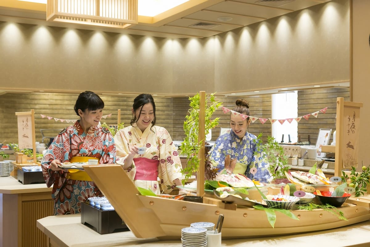 天然温泉 大社の湯 お宿 月夜のうさぎ 【早期割30】お1人様2,000円OFF★旅行の計画は早いがお得！日本海を食す種類豊富なバイキングを堪能♪
