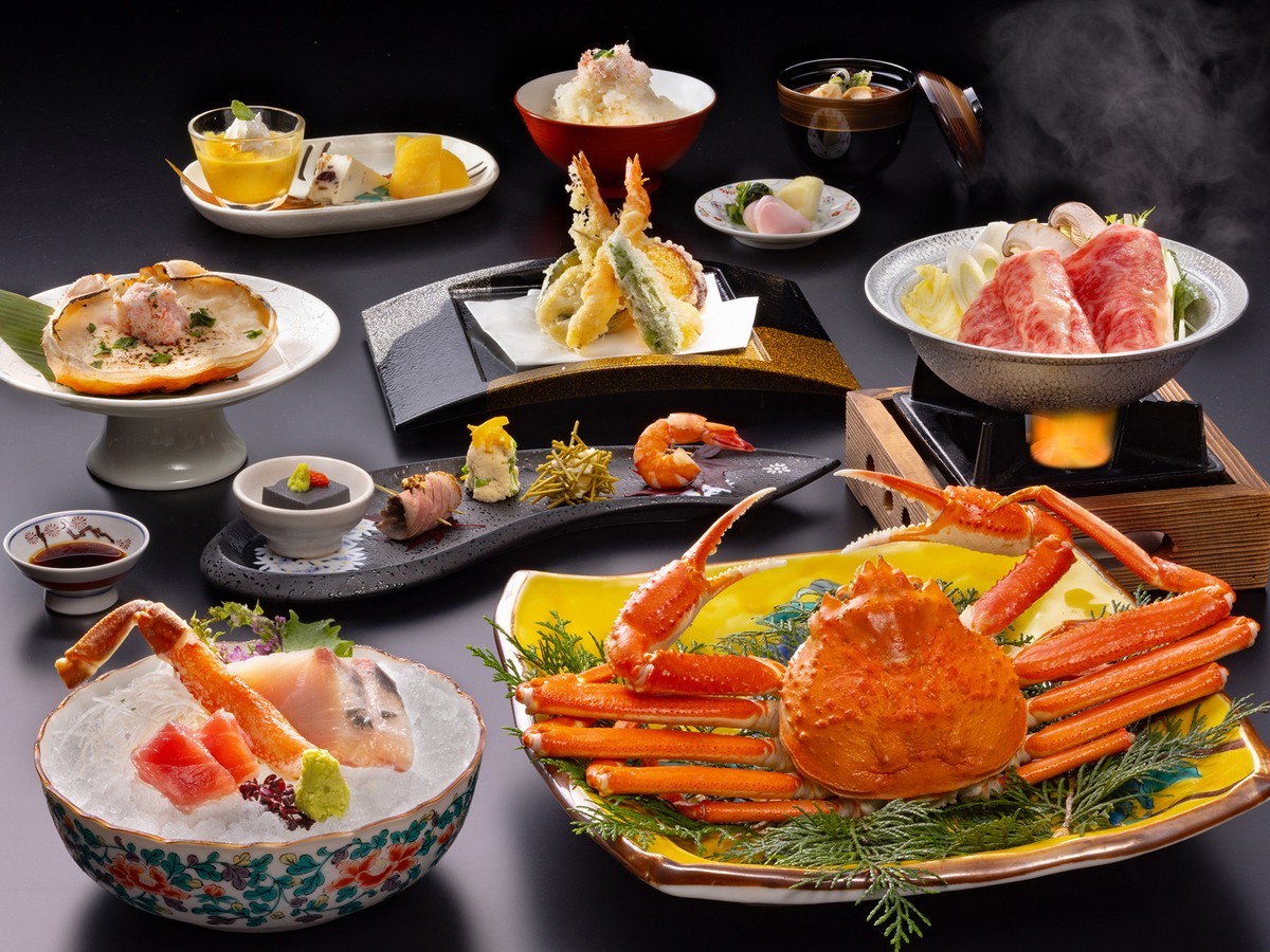 かがり吉祥亭 【早期割30日前1000円お得　ズワイ蟹会席】蟹尽くし1.5杯のズワイ蟹　天婦羅食べ尽くし＆飲み放題
