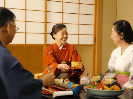 湯元こんぴら温泉華の湯　紅梅亭 【個室食‐基本会席】会話はずむ、“家族”との気兼ねないひととき。繊細な“和の味覚”をゆっくりと。