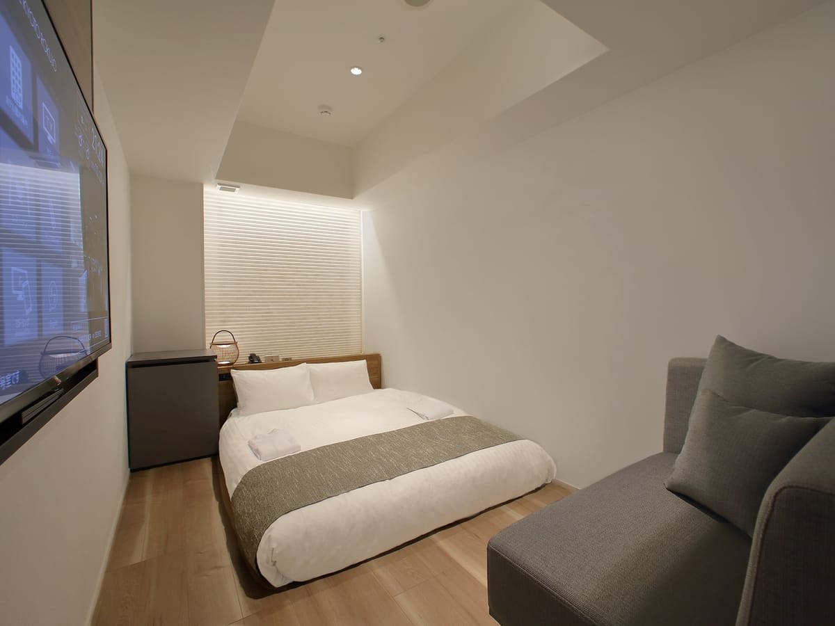 オリエンタルホテル京都 六条 スタンダードダブル和室（15.8㎡/140cm幅ベッド）