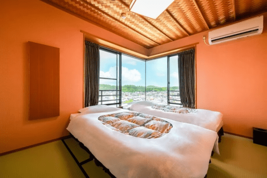 伝統旅館のぬくもり 灰屋 【本館十楽棟最上階】あわらの空をゆっくり眺める 2部屋限定禁煙ルーム(ベッド付き)