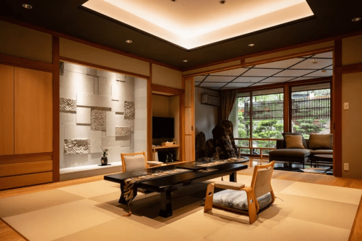 伝統旅館のぬくもり 灰屋 伝統客室 庭園付き離れ松風庵 露天風呂付き客室(源泉かけ流し)