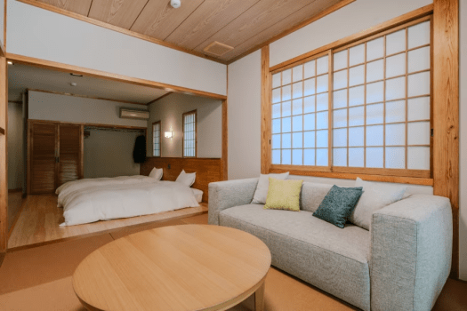 夫婦露天風呂の宿 藤のや 【本館】【川縁客室】露天付き和洋室B【涼】 ※内風呂なし/テラスシャワー室