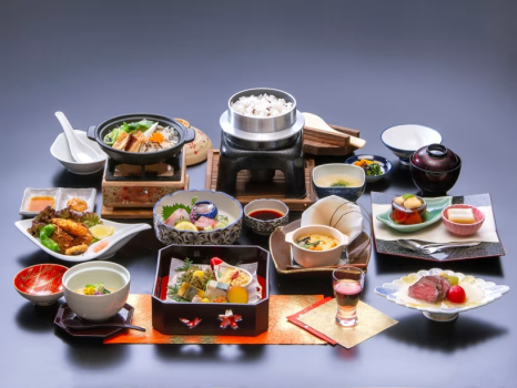 湯陣 千代の湯 【公式サイトダイナミックパッケージ限定×島根×山陰季節の味覚×夕食部屋食】ご当地ブランド！「島根尽くし満足会席」