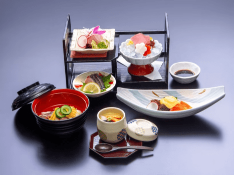 湯陣 千代の湯 【公式サイトダイナミックパッケージ限定×あわび×島根和牛×夕食部屋食】厳選島根グルメ!「山海の饗宴会席」