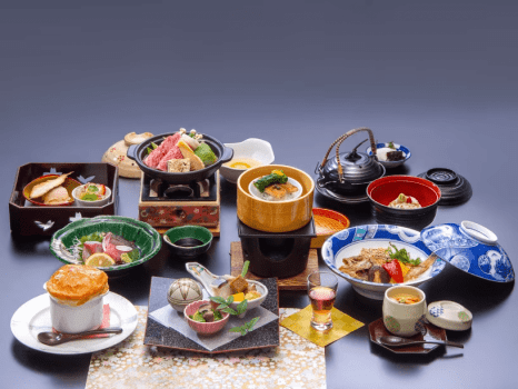 湯陣 千代の湯 【公式サイトダイナミックパッケージ限定×島根×山陰季節の味覚×お食事処】ご当地ブランド!「島根尽くし満足会席」